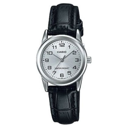 CASIO COLLECTION Mod. LADY 3H. LEATHER - SILVER CASIO COLLECTION & VINTAGE