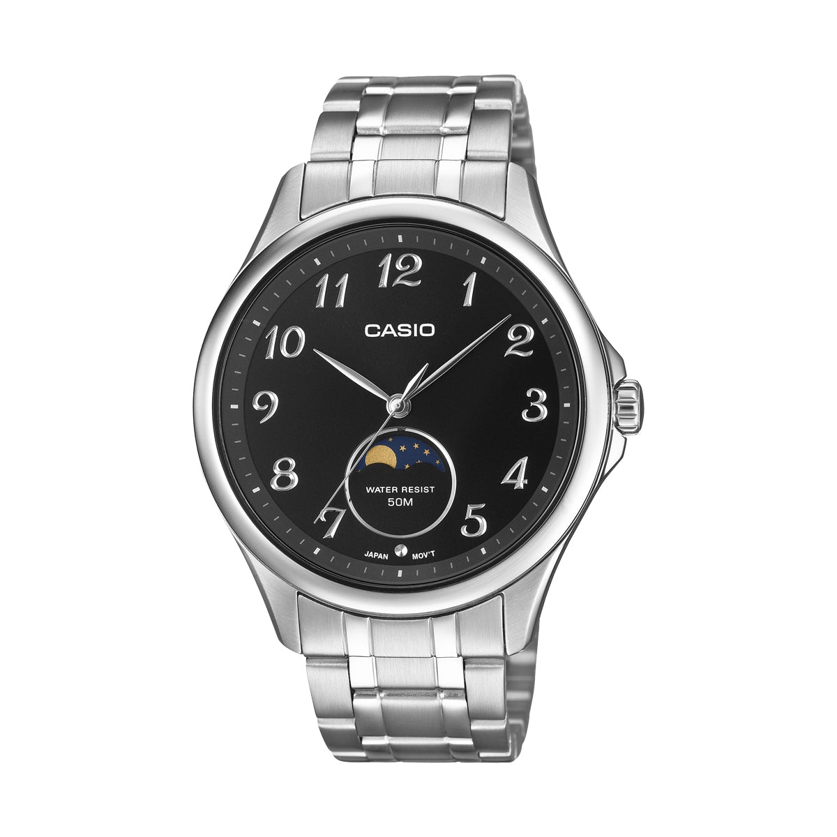 CASIO COLLECTION Mod. MOONPHASES - SILVER CASIO COLLECTION & VINTAGE