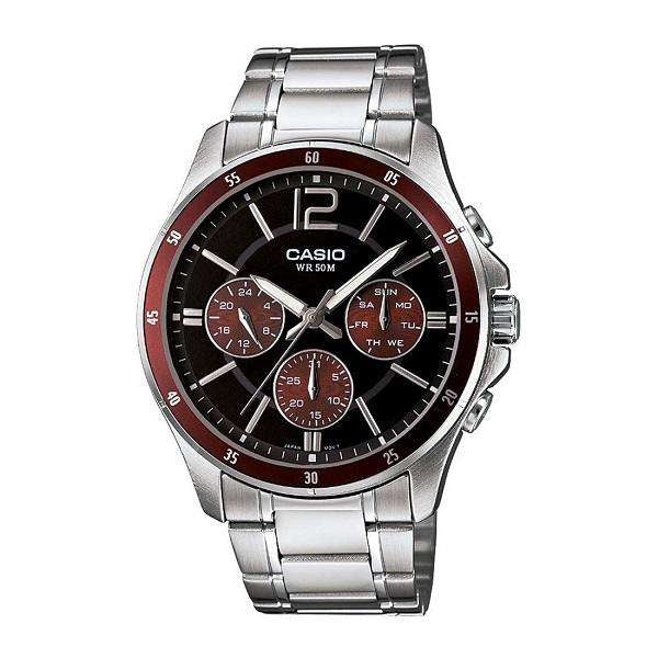 CASIO COLLECTION Mod. MULTIFUNCTION CALENDAR - BLACK & BORDEAUX CASIO COLLECTION & VINTAGE