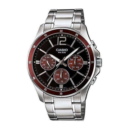 CASIO COLLECTION Mod. MULTIFUNCTION CALENDAR - BLACK & BORDEAUX CASIO COLLECTION & VINTAGE