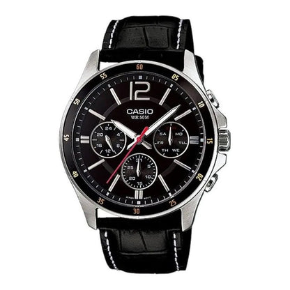CASIO COLLECTION Mod. MULTIFUNCTION CALENDAR. LEATHER - BLACK CASIO COLLECTION & VINTAGE
