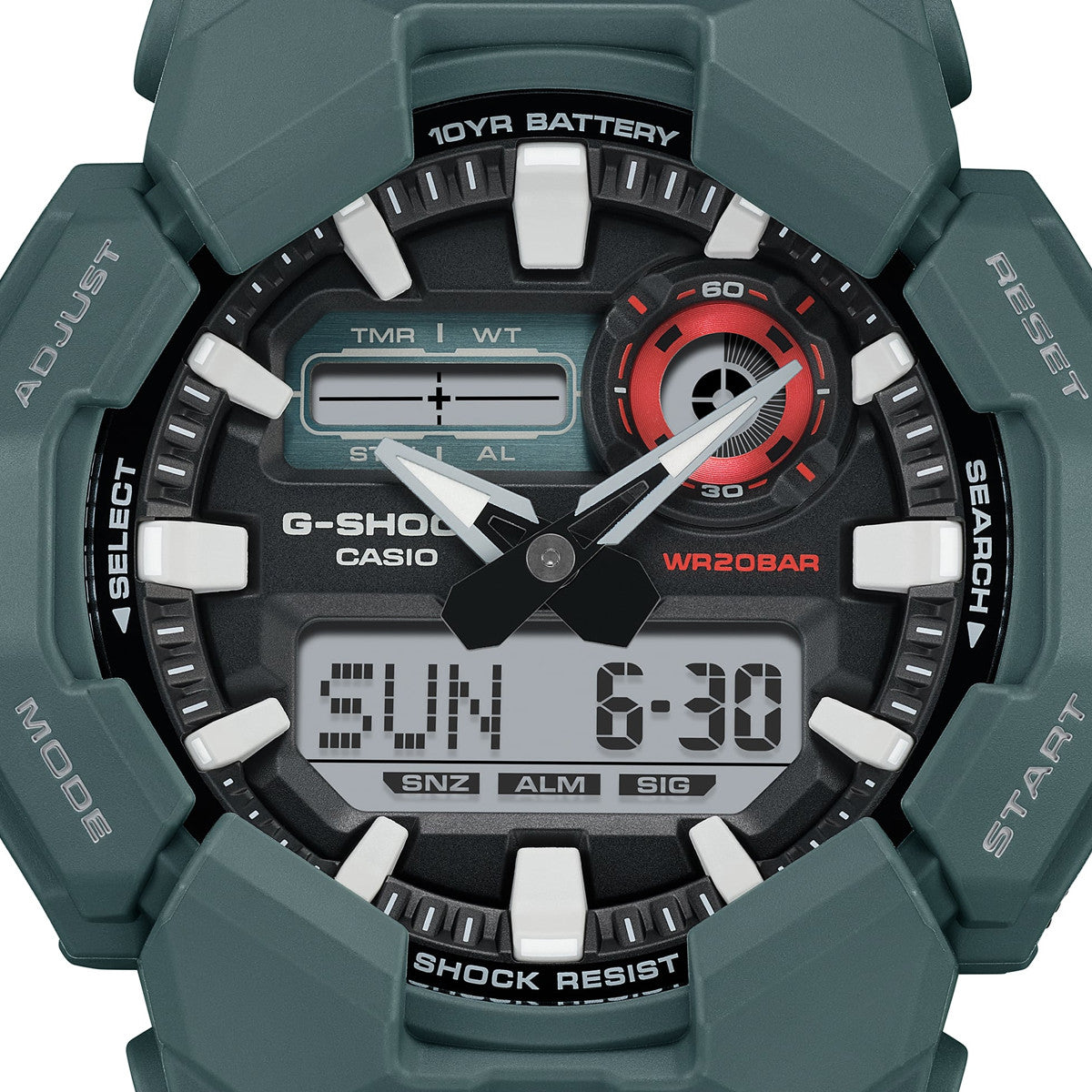 CASIO G-SHOCK Mod. NEW RUGGED BASIC Analog-Digital 10-Year Battery CASIO G-SHOCK