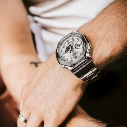 CASIO G-SHOCK Mod. OAK G-STEEL CLASSIC SILVER WATCHES