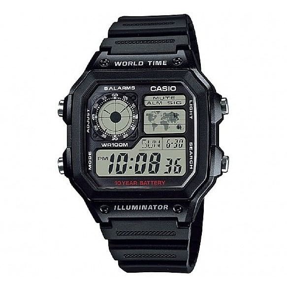 CASIO SPORT Mod. DIVER - WORLD TIME ILLUMINATOR 5 ALARMS - FUTURE CLASSIC COLLECTION - BLACK CASIO COLLECTION & VINTAGE