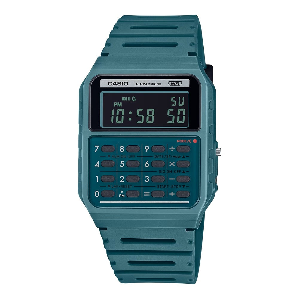 CASIO VINTAGE Mod. CALCULATOR EDGY COLLECTION - FOREST GREEN WATCHES