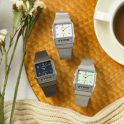 CASIO VINTAGE Mod. EDGY COLLECTION - CREAM WATCHES