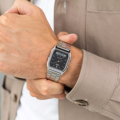 CASIO VINTAGE Mod. EDGY COLLECTION SUNRAY DIAL - BLACK CASIO COLLECTION & VINTAGE