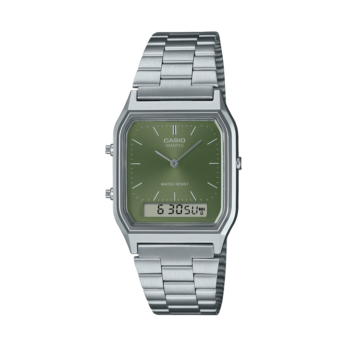 CASIO VINTAGE Mod. EDGY COLLECTION SUNRAY DIAL - GREEN MOSS CASIO COLLECTION & VINTAGE