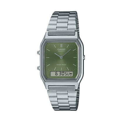 CASIO VINTAGE Mod. EDGY COLLECTION SUNRAY DIAL - GREEN MOSS CASIO COLLECTION & VINTAGE