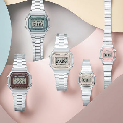 CASIO VINTAGE Mod. ICONIC MINI STEEL - CREAM WATCHES