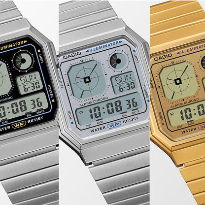 CASIO VINTAGE Mod. RETRO FUTURE EDGY COLLECTION - SILVER CASIO COLLECTION & VINTAGE