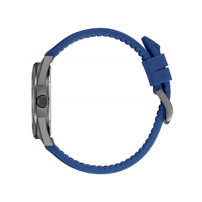 Side view of CITIZEN MOD. BM7638-02H showing blue strap and case design