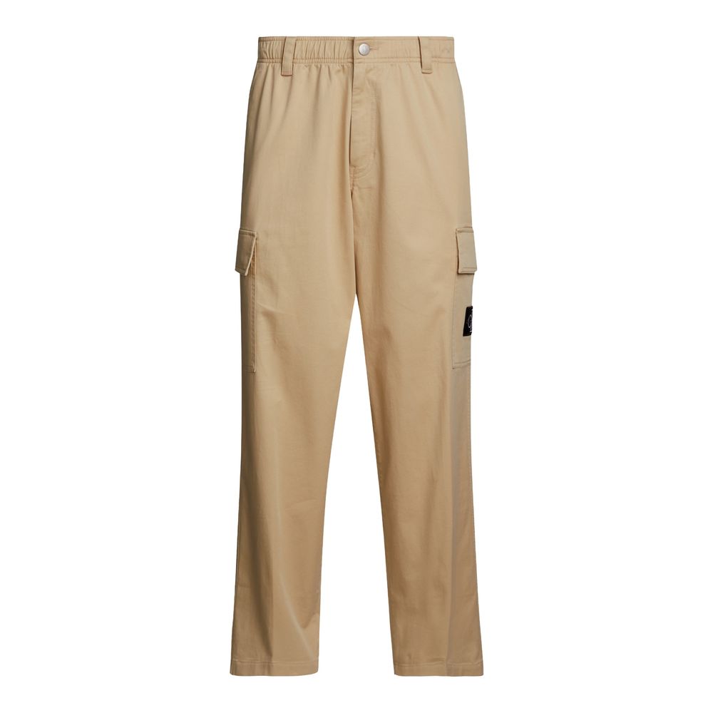 Calvin Klein Beige Cotton Cargo Pants Calvin Klein