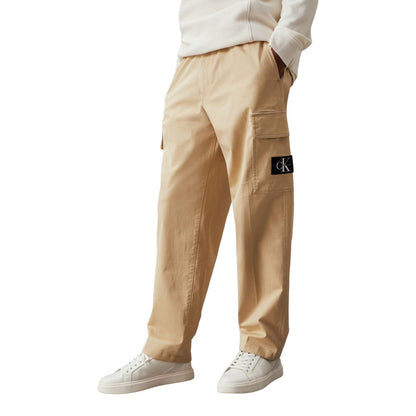 Calvin Klein Beige Cotton Cargo Pants Calvin Klein