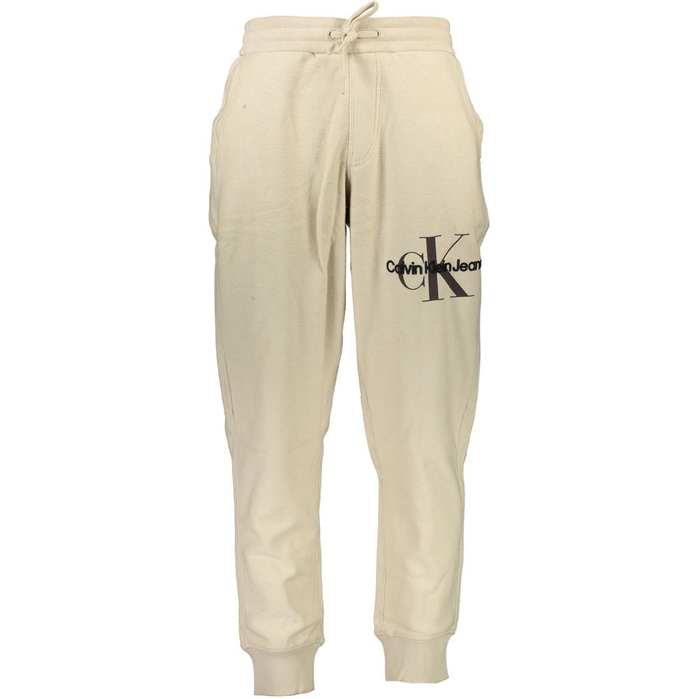 Calvin Klein Beige Cotton Men's Sweatpant Calvin Klein