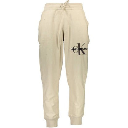 Calvin Klein Beige Cotton Men's Sweatpant Calvin Klein