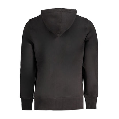 Calvin Klein Black Cotton Men Sweater Hoodie