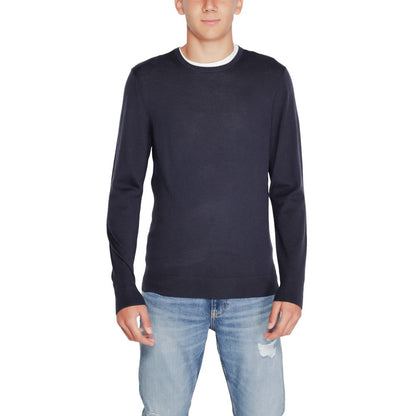 Calvin Klein Blue Recycled Wool Sweatshirt Calvin Klein