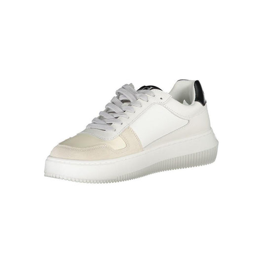 Calvin Klein White Polyester Sneaker 1728,67403481248,Calvin Klein,EU36/US6,New with tags,Shoes,Sneakers - Women - Shoes,White,Women,Women - Shoes CA-22793-EU36/US6