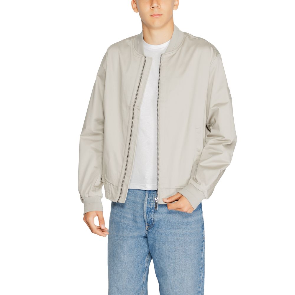 Calvin Klein Gray Organic Cotton Bomber Calvin Klein