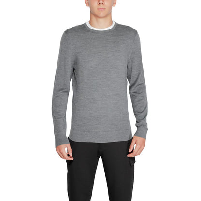 Calvin Klein Gray Recycled Wool Sweatshirt Calvin Klein