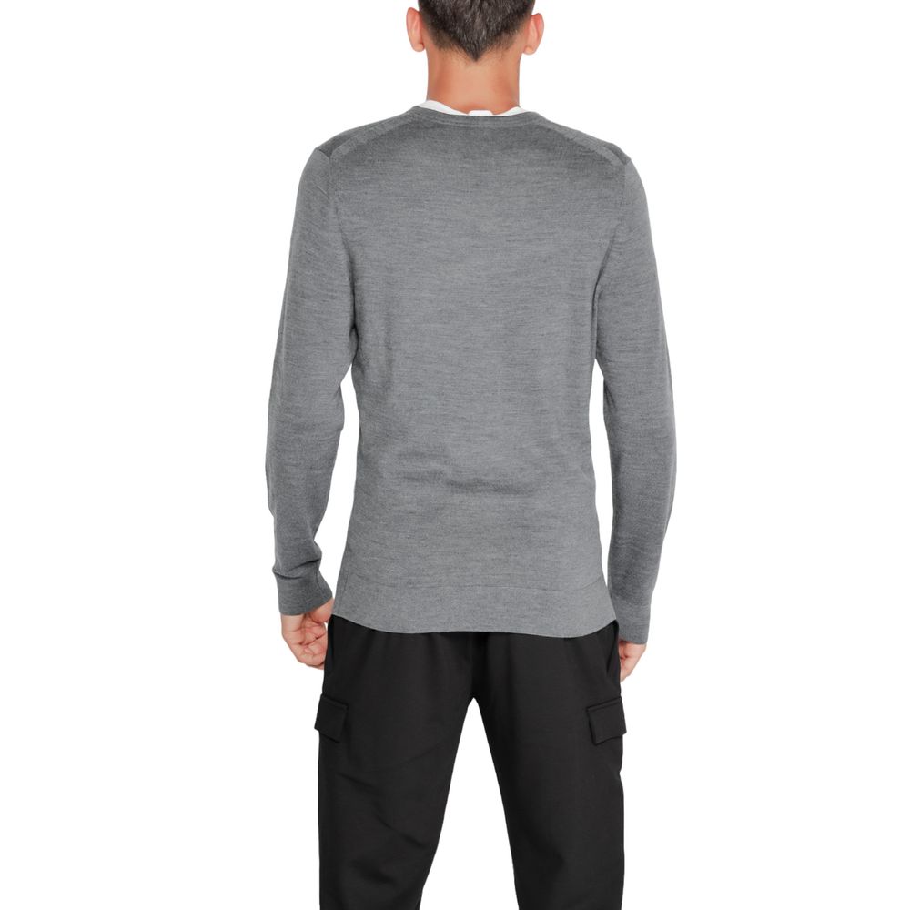 Calvin Klein Gray Recycled Wool Sweatshirt Calvin Klein