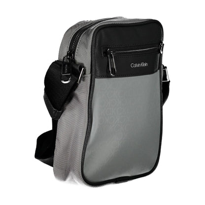 Calvin Klein Grigio Polyester Men Shoulder Bag Calvin Klein