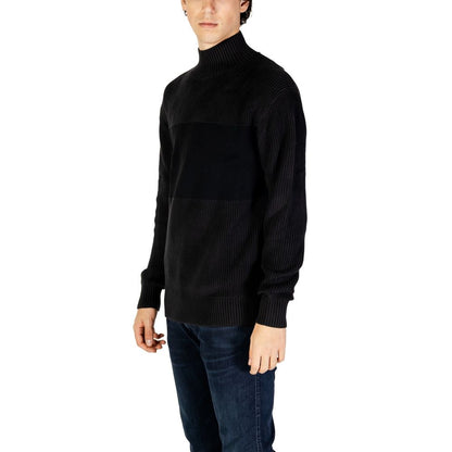 Calvin Klein Jeans Black Cotton Sweatshirt Calvin Klein Jeans