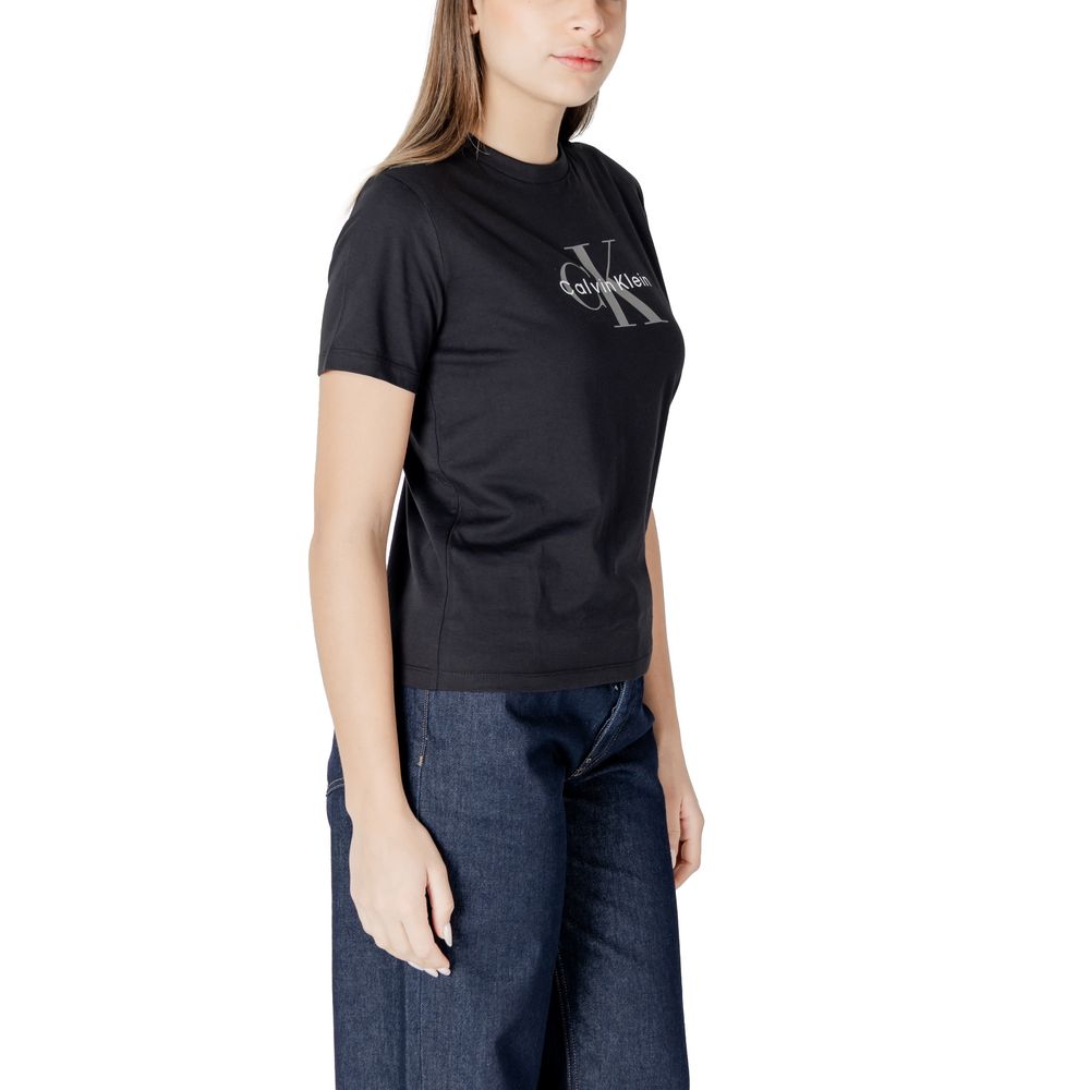 Calvin Klein Jeans Black Cotton T-Shirt Calvin Klein Jeans