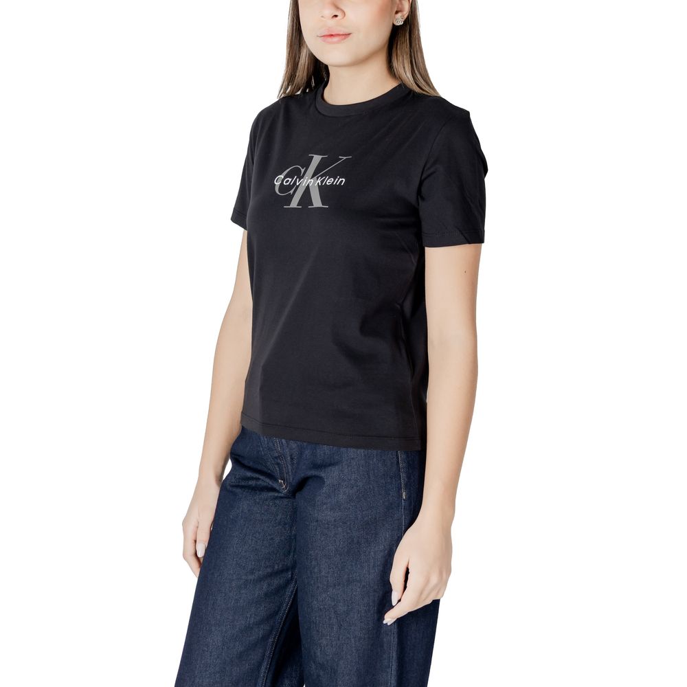 Calvin Klein Jeans Black Cotton T-Shirt Calvin Klein Jeans