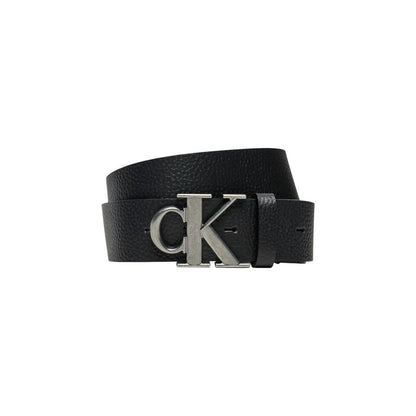 Calvin Klein Jeans Black Leather Regular Belt Calvin Klein Jeans