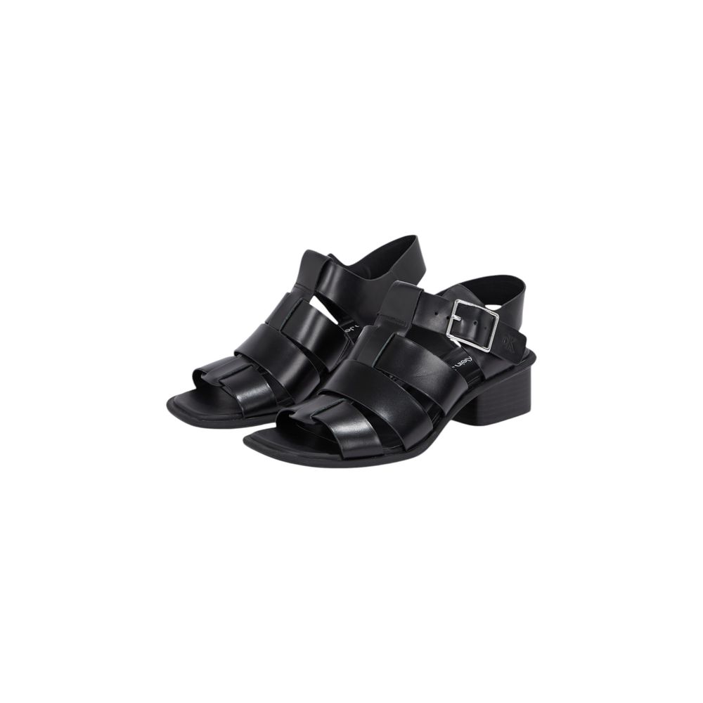 Calvin Klein Jeans Black Polyester Flat Sandals Calvin Klein Jeans