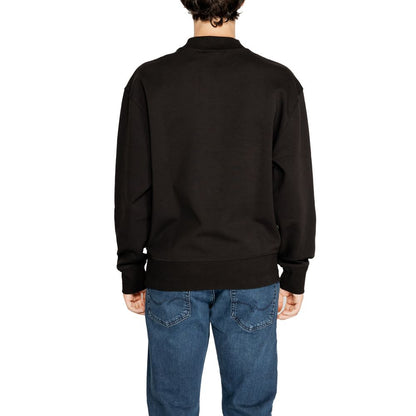 Calvin Klein Jeans Black Recycled Cotton Sweatshirt Calvin Klein Jeans