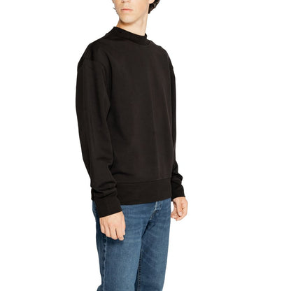 Calvin Klein Jeans Black Recycled Cotton Sweatshirt Calvin Klein Jeans