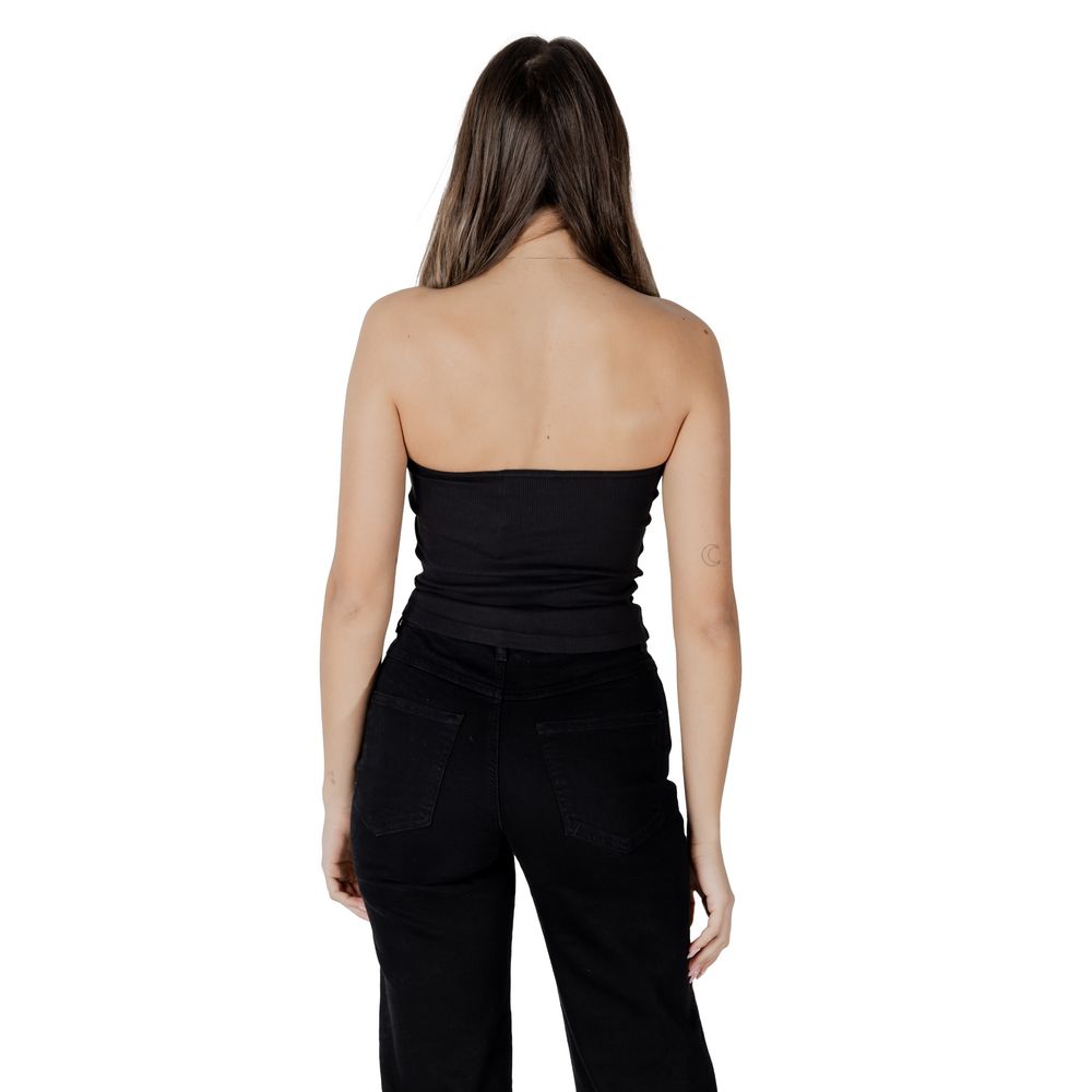 Calvin Klein Jeans Black Recycled Cotton Top Calvin Klein Jeans