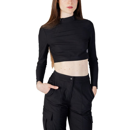 Calvin Klein Jeans Black Recycled Polyester Top Calvin Klein Jeans