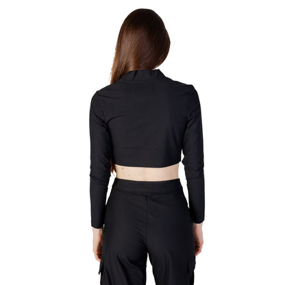 Calvin Klein Jeans Black Recycled Polyester Top Calvin Klein Jeans