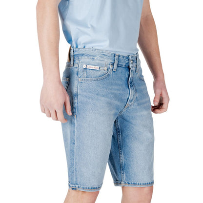Calvin Klein Jeans Blue Cotton Bermuda Shorts Calvin Klein Jeans