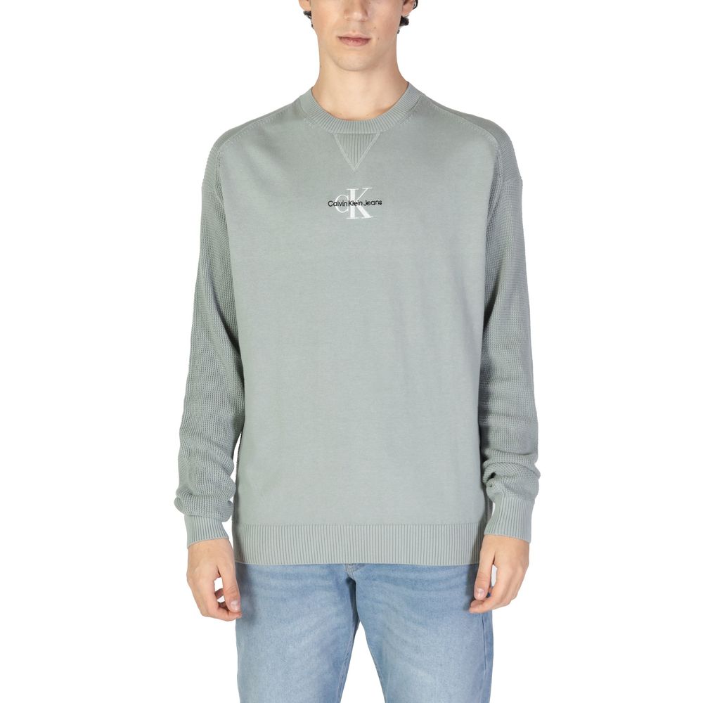 Calvin Klein Jeans Green Cotton Sweatshirt Calvin Klein Jeans