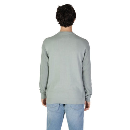 Calvin Klein Jeans Green Cotton Sweatshirt Calvin Klein Jeans