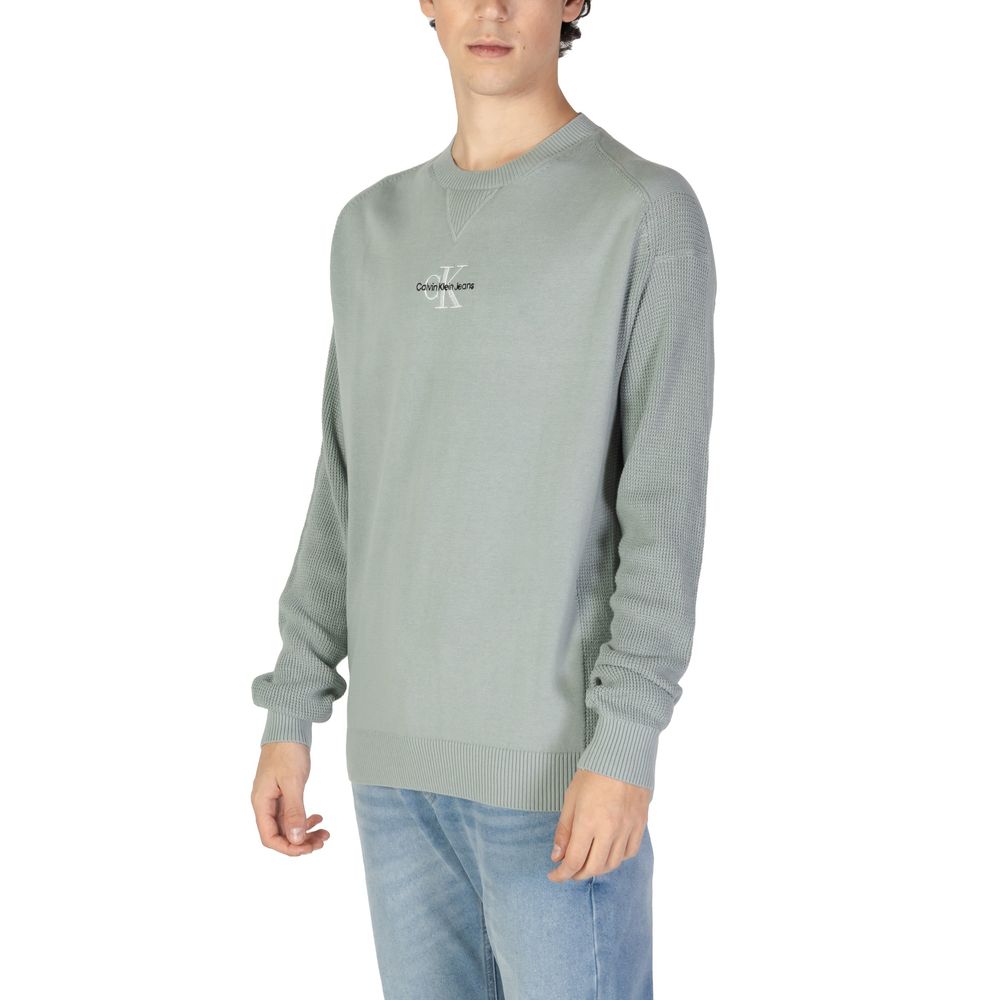 Calvin Klein Jeans Green Cotton Sweatshirt Calvin Klein Jeans