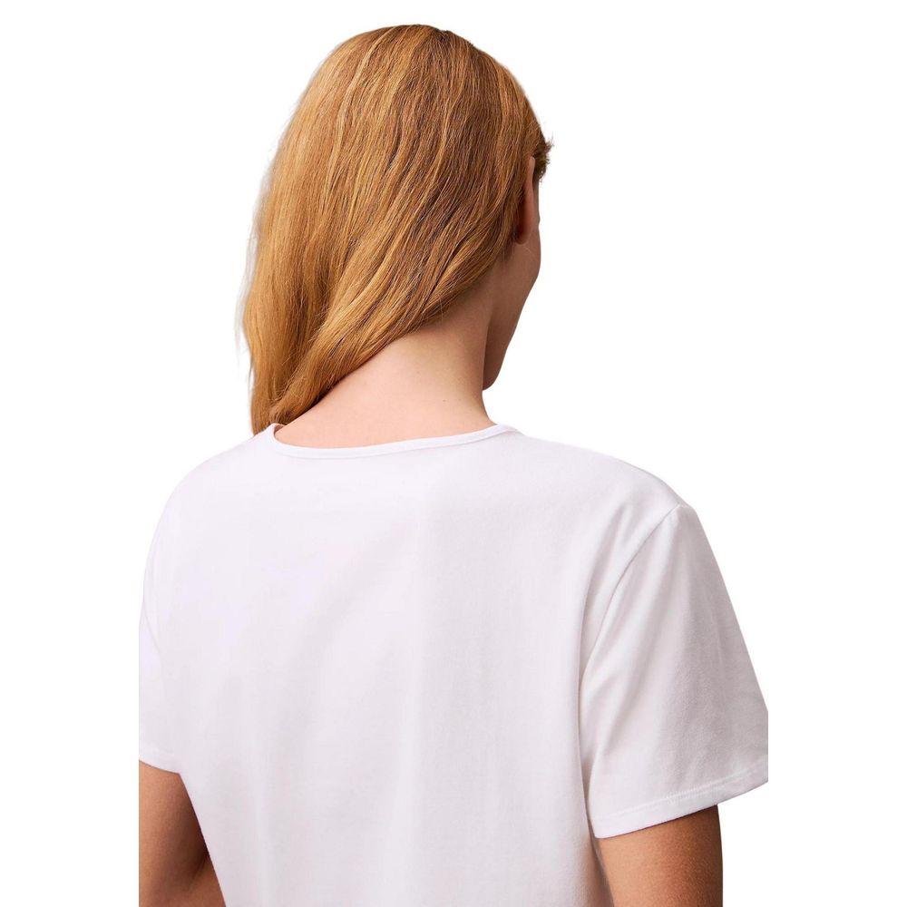 Calvin Klein Jeans White Recycled Cotton T-Shirt Calvin Klein Jeans