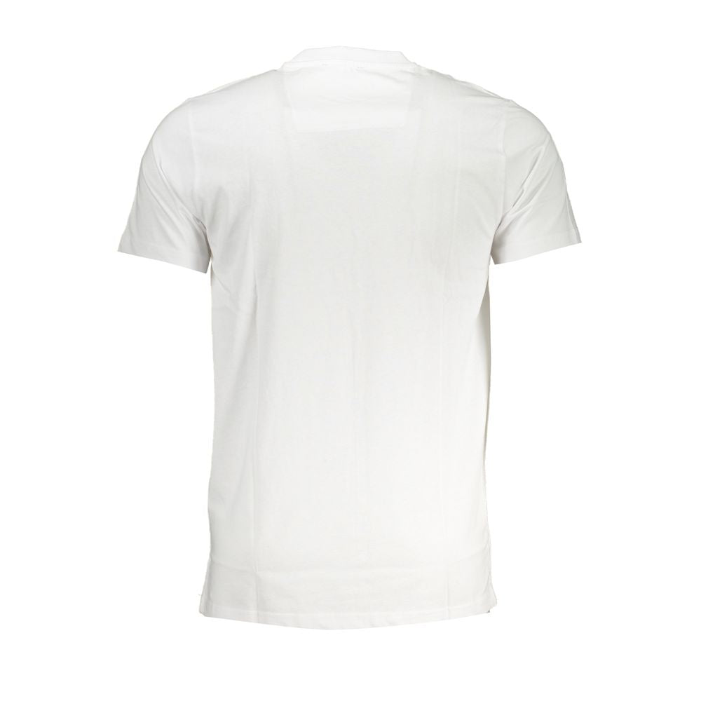 Cavalli Class Bianco Cotton Men T-Shirt Cavalli Class