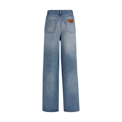 Chloé Blue Cotton Jeans Denim Chloé