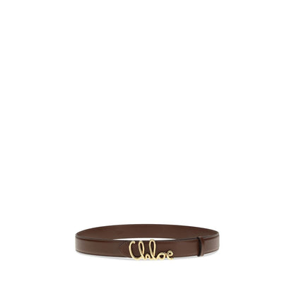 Chloé Brown Calf Leather Bos Taurus Regular Belt Chloé