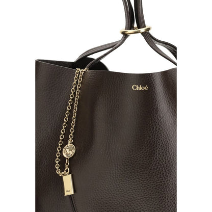 Chloé Brown Calf Leather Bos Taurus Shoulder Bag