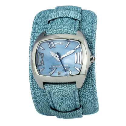 Chronotech Green Leather Dress Watch Chronotech