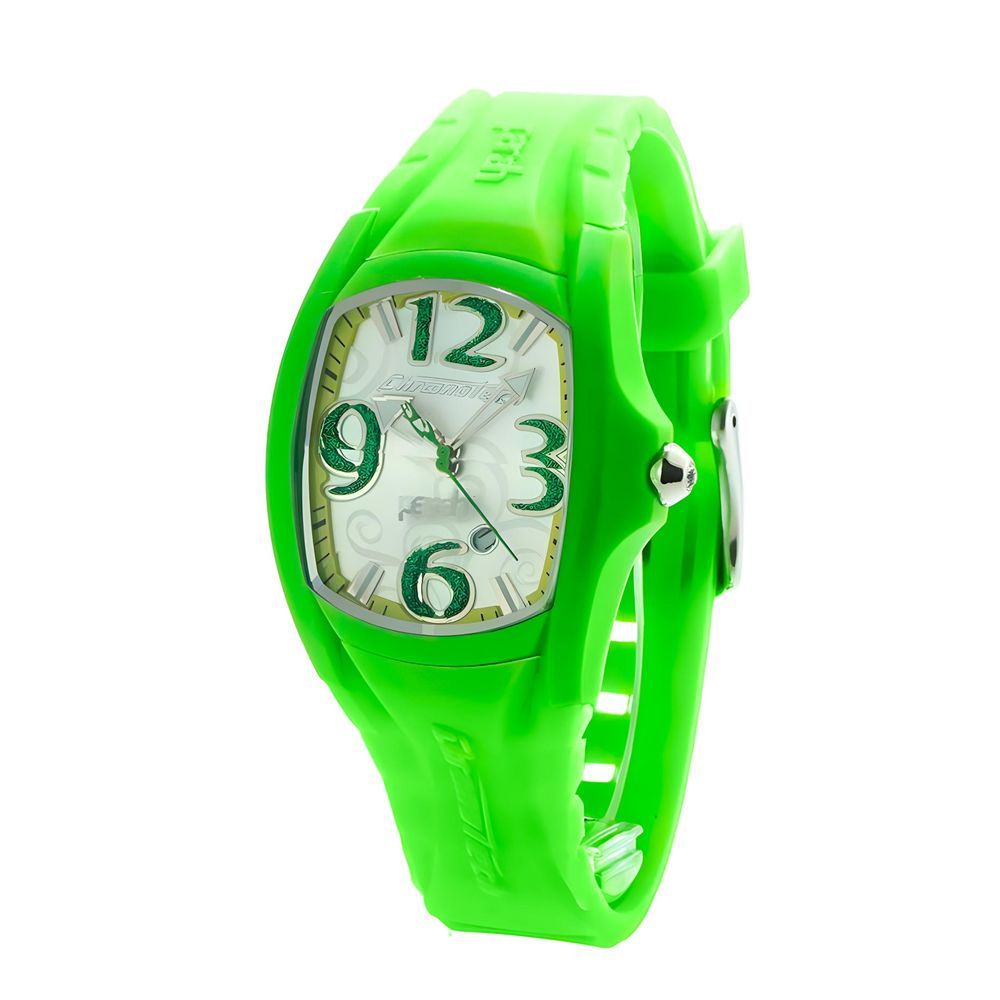 Chronotech Green Rubber Bracelet Watch Chronotech