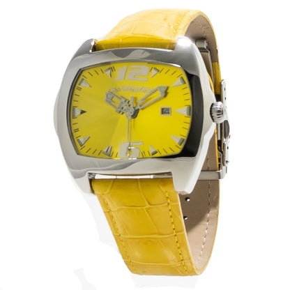 Chronotech Yellow Leather Dress Watch Chronotech