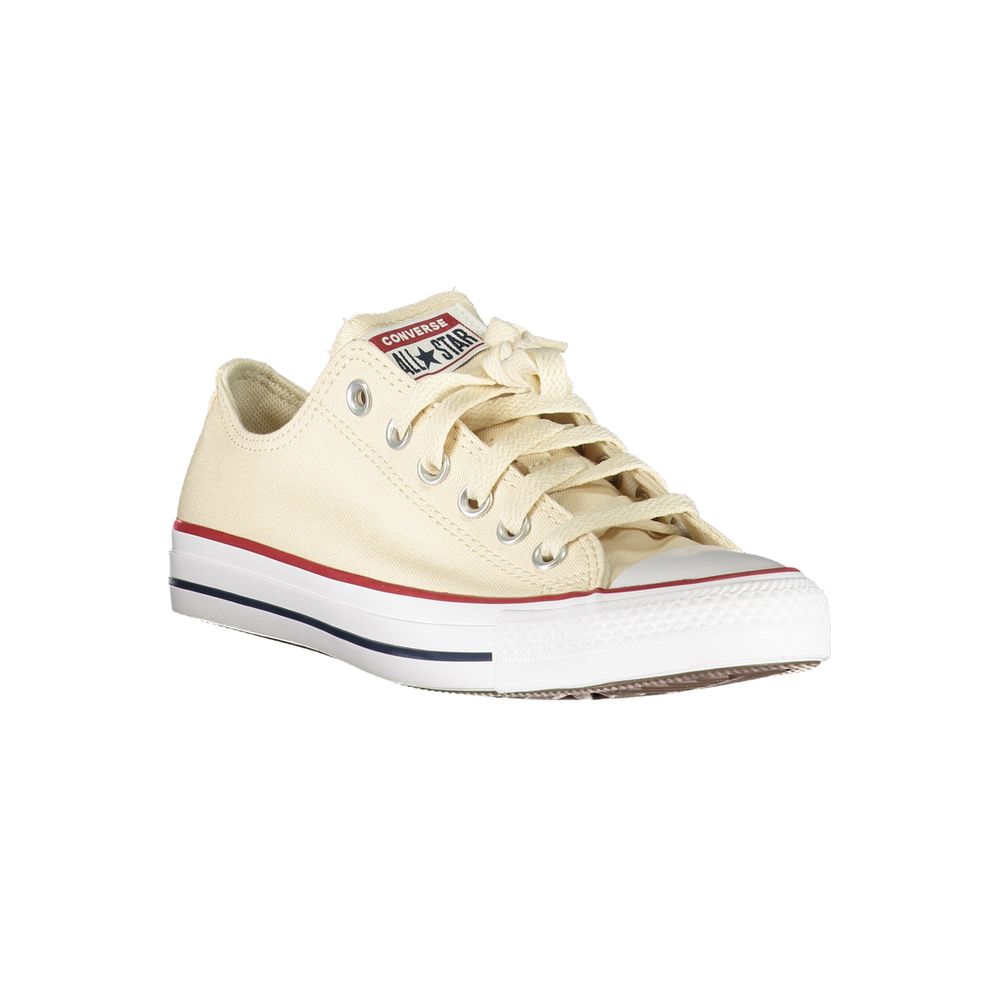 Converse Beige Polyester Men Sneaker with iconic logo, showcasing stylish beige color and contrasting details for fashion-forward individuals.